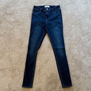 Abercrombie Women's Dark Blue Jeans